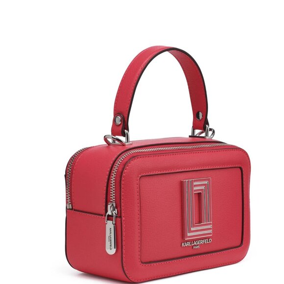 Karl Lagerfeld Paris – Simone Camera Crossbody in French Rose - Picture 1 of 5